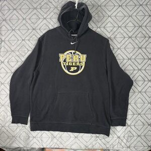 Nike Peru Tigers Black Fleece Pullover Hoodie Men's XXL Hooded Pockets